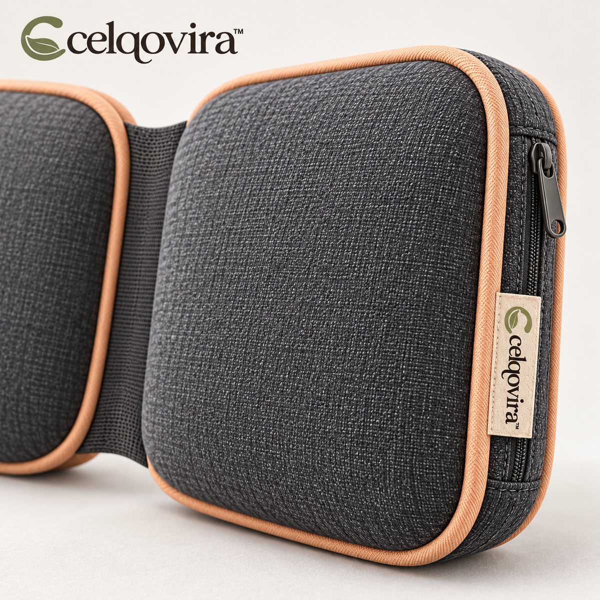 Celqovira™ HingePocket Seat Pillow — seam and fabric detail