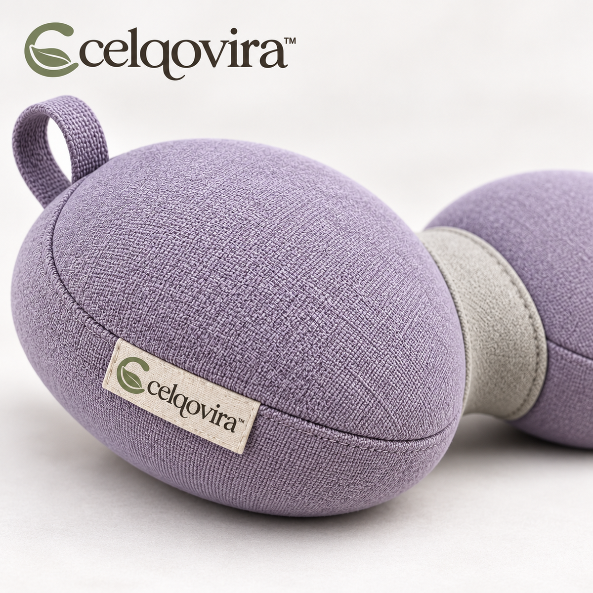 Celqovira™ PebbleLink Mini Pillow — seam and fabric detail